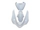 2005-2006 Kawasaki ZX6R Motorcycle Fairings - White UK