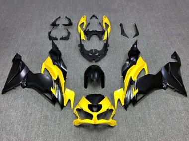 Best 2019-2022 Kawasaki ZX6R Motorcycle Fairings - Yellow Matte Black UK