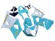 2003-2004 Suzuki GSXR 1000 Motorcycle Fairings - White Light Blue Gold UK