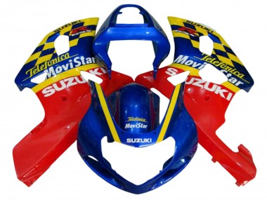 Best 2001-2003 Suzuki GSXR 600 / GSXR 750 Motorcycle Fairings - Blue Red Yellow UK