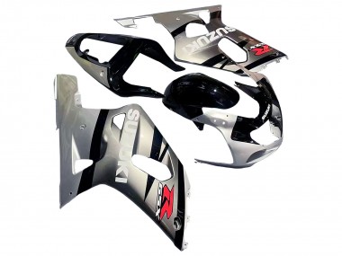 Best 2001-2003 Suzuki GSXR 600 / GSXR 750 Motorcycle Fairing - Silver Glossy Black Red UK
