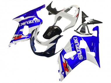Best 2001-2003 Suzuki GSXR 600 / GSXR 750 Motorcycle Fairing - White Blue Glossy Black Red UK
