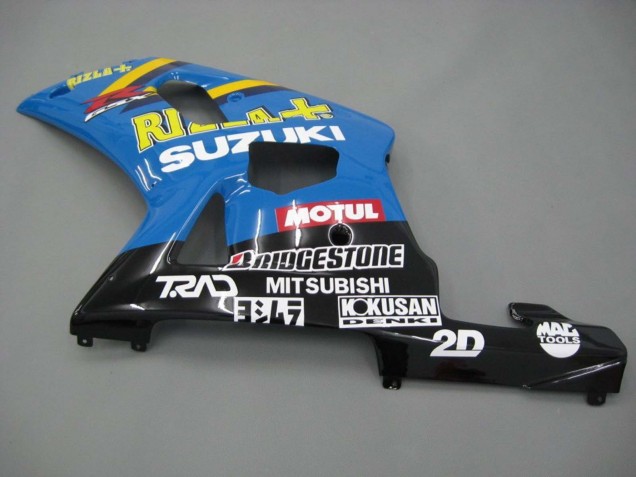 2001-2003 Suzuki GSXR 600 / GSXR 750 Motorcycle Fairings - Blue Yellow Black Motul Rizla UK