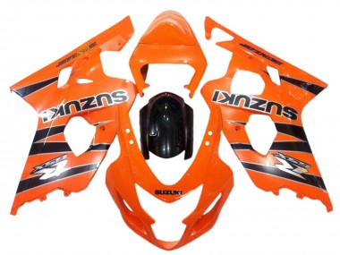 Best 2004-2005 Suzuki GSXR 600 / GSXR 750 Motorcycle Fairings - Orange Black UK