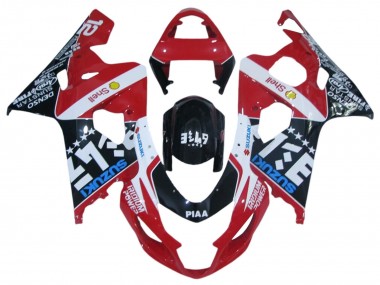 Best 2004-2005 Suzuki GSXR 600 / GSXR 750 Motorcycle Fairings - Red White Black Blue UK