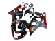 2004-2005 Suzuki GSXR 600 / GSXR 750 Motorcycle Fairings - Black Grey Red UK