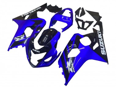 Best 2004-2005 Suzuki GSXR 600 / GSXR 750 Motorcycle Fairings - Blue Black White Decal UK