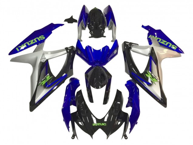 2006-2007 Suzuki GSXR 600 / GSXR 750 Motorcycle Fairings - Silver Blue Glossy Black Green UK