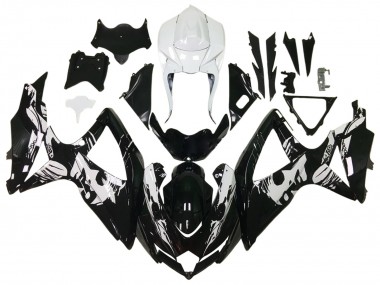 Best 2006-2007 Suzuki GSXR 600 / GSXR 750 Motorcycle Fairings - Glossy Black White UK