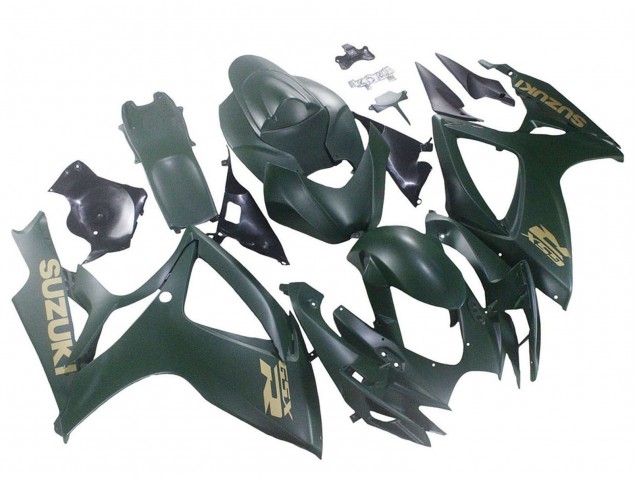 2006-2007 Suzuki GSXR 600 / GSXR 750 Motorcycle Fairings - Matte Army Green UK