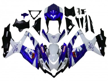 Best 2008-2010 Suzuki GSXR 600 / GSXR 750 Motorcycle Fairings - White Blue Matte Black Red Motul UK