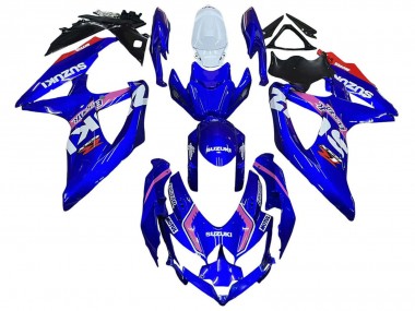 Best 2008-2010 Suzuki GSXR 600 / GSXR 750 Motorcycle Fairings - White Blue Pink Ecstar Motul UK
