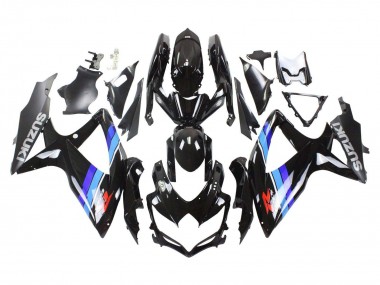 Best 2008-2010 Suzuki GSXR 600 / GSXR 750 Motorcycle Fairings - Glossy Black Blue UK