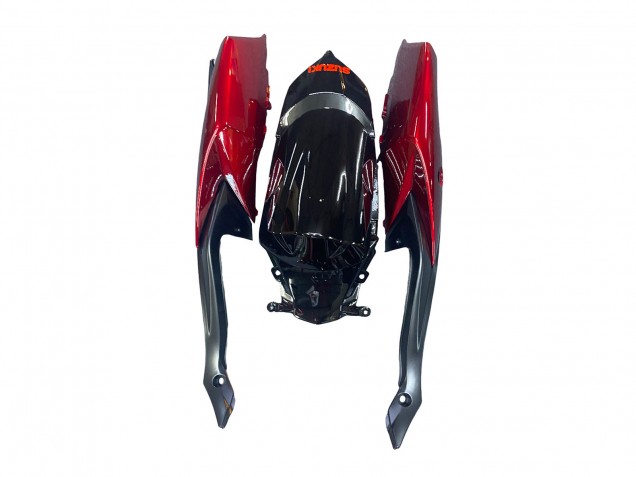 2008-2010 Suzuki GSXR 600 / GSXR 750 Motorcycle Fairing - Red Glossy Black UK
