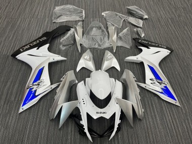 Best 2011-2024 Suzuki GSXR 600 / GSXR 750 Motorcycle Fairings - White Silver Blue Black UK
