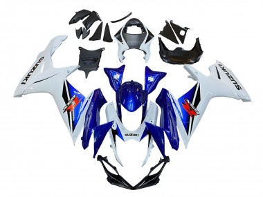 Best 2011-2024 Suzuki GSXR 600 / GSXR 750 Motorcycle Fairing - White Blue Red UK