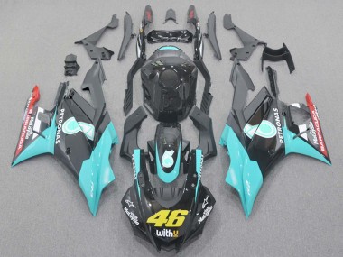 Best 2019-2021 Yamaha YZF R3/R25 Motorcycle Fairings - Light Blue Red Black Petronas 46 UK