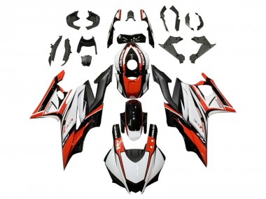 Best 2019-2021 Yamaha YZF R3/R25 Motorcycle Fairing - White Red Black UK