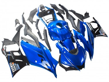 Best 2022-2024 Yamaha YZF R3/R25 Motorcycle Fairings - Blue Black ENEOS UK