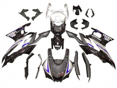 Best 2022-2024 Yamaha YZF R3/R25 Motorcycle Fairing Kits - Silver Blue Black Carbon Fiber Style UK