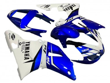 Best 1998-1999 Yamaha YZF 1000 R1 Motorcycle Fairings - White Blue Black UK