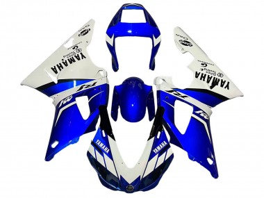 Best 1998-1999 Yamaha YZF 1000 R1 Motorcycle Fairings - White Blue Black UK