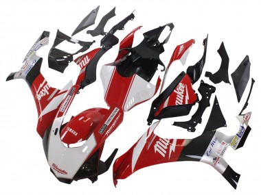 Best 2015-2019 Yamaha YZF 1000 R1 Motorcycle Fairing - White Red Black Milwaukee UK