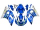 1998-2002 Yamaha YZF 600 R6 Motorcycle Fairings - White Blue Neon Yellow Fiat Motul Michelin UK