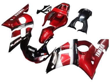 Best 1998-2002 Yamaha YZF 600 R6 Motorcycle Fairings - Red White Glossy Black UK