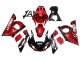 1998-2002 Yamaha YZF 600 R6 Motorcycle Fairings - Red White Glossy Black UK