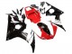 2003-2004 Yamaha YZF R6 Motorcycle Fairings - Red White Glossy Black UK