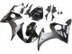 2003-2004 Yamaha YZF R6 Motorcycle Fairings - Glossy Black Matte Black White Decals UK