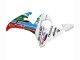 2003-2004 Yamaha YZF R6 Motorcycle Fairings - White Blue Green Red Kastinee Dunlop Motul UK