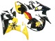 2003-2004 Yamaha YZF R6 Motorcycle Fairings - Yellow Red Glossy Black 46 UK