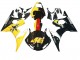 2003-2004 Yamaha YZF R6 Motorcycle Fairings - Yellow Red Glossy Black 46 UK