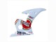 2003-2004 Yamaha YZF R6 Motorcycle Fairings - White Red Lucky Strike Motul UK