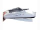 2006-2009 Yamaha YZF R6S Motorcycle Fairings - White with Dark Black Flame UK
