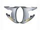 2003-2004 Yamaha YZF R6 Motorcycle Fairings - Matte Grey Matte Black Gold Decals UK