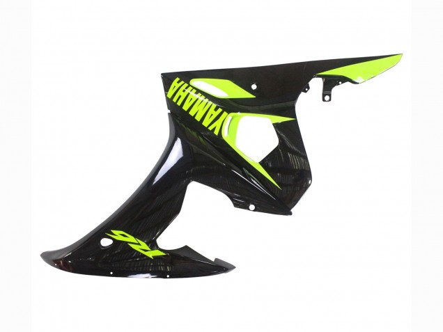2003-2004 Yamaha YZF R6 Motorcycle Fairings - Glossy Black Neon Yellow UK