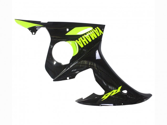 2003-2004 Yamaha YZF R6 Motorcycle Fairings - Glossy Black Neon Yellow UK