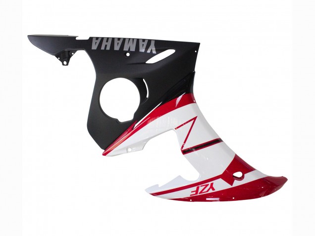 2003-2004 Yamaha YZF R6 Motorcycle Fairings - Red White Matte Black UK
