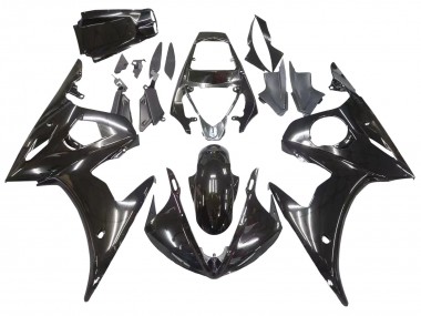 Best 2003-2004 Yamaha YZF R6 Motorcycle Fairings - Glossy Black UK