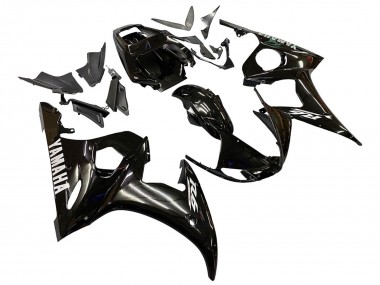 Best 2005 Yamaha YZF 600 R6 Motorcycle Fairings - Glossy Black UK
