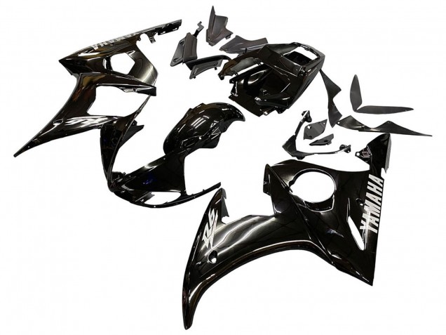 2005 Yamaha YZF 600 R6 Motorcycle Fairings - Glossy Black UK