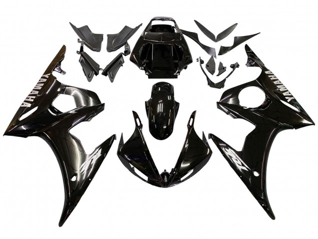 2005 Yamaha YZF 600 R6 Motorcycle Fairings - Glossy Black UK