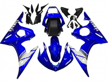 Best 2005 Yamaha YZF 600 R6 Motorcycle Fairing - Blue White UK
