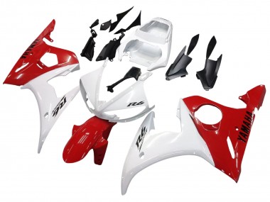 Best 2005 Yamaha YZF 600 R6 Motorcycle Fairings - White Red UK