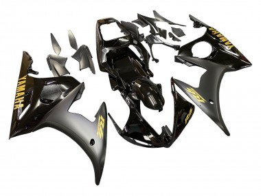 Best 2005 Yamaha YZF 600 R6 Motorcycle Fairing - Black Gold UK