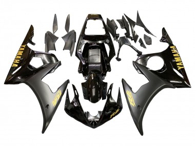 Best 2005 Yamaha YZF 600 R6 Motorcycle Fairing - Black Gold UK