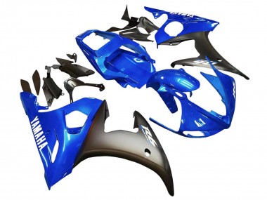 Best 2005 Yamaha YZF 600 R6 Motorcycle Fairings - Blue Matte Black UK